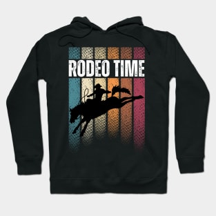 Rodeo Time Bareback Riding Western Cowboy Hoodie